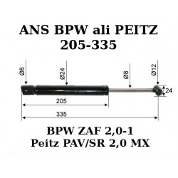 BPW-PEITZ 205-335 amortizer naletnega sistema