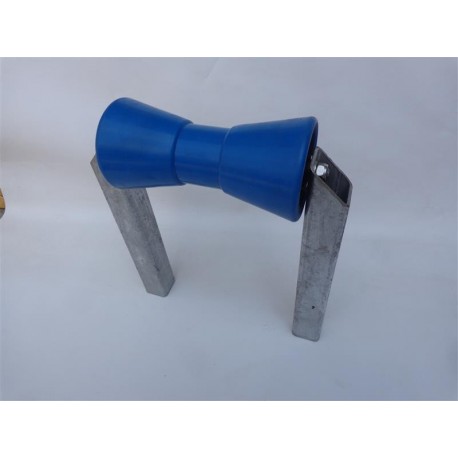 Dvoji modri sredinski valjček s kovinskim nosilcem (98x206xF21 mm)