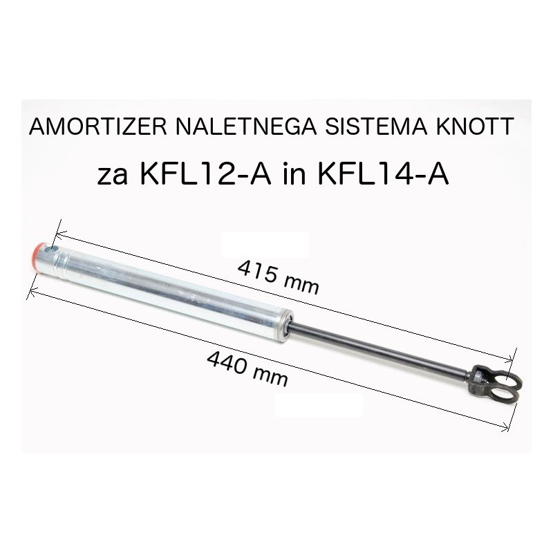 Frein De Remorque Knott KFL 12-A 750-1300 Kg - Sans Roue Jockey, Montage Par Inertie