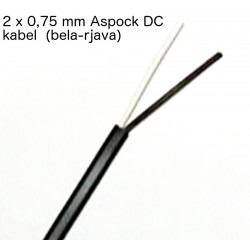DC kabel 2x0.75 mm Aspock