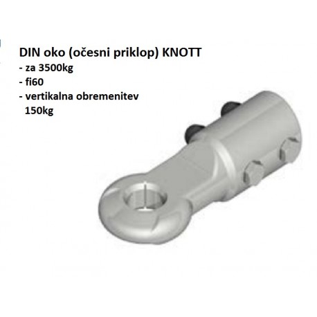 Očesni priklop DIN, za NDM 3500 kg,fi-60