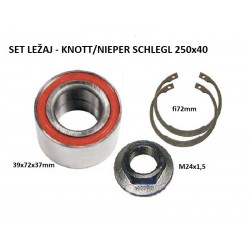 Ležaj set KNOTT - Nieper / Schlegel 39x72x37mm