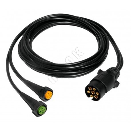 Priključni kabel, 7 polni vtikač, dolžina 4 m, Aspock