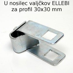 U nosilec valjčkov Ellebi 30x30 mm
